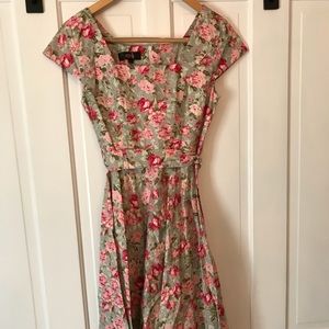 Floral 50s style dress